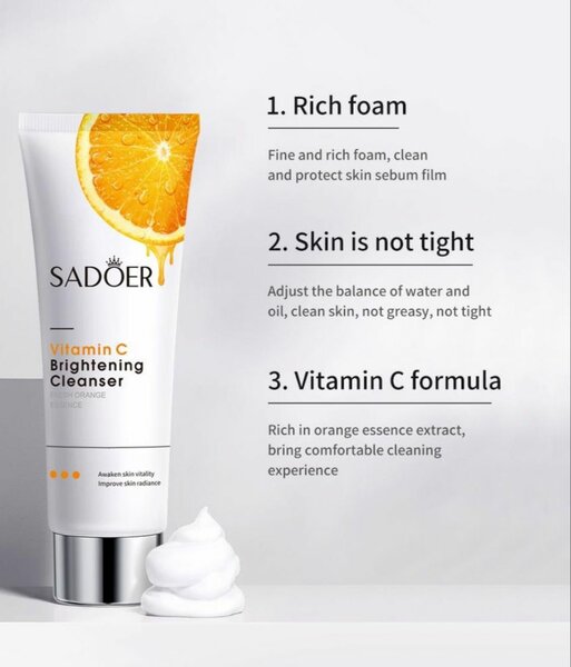 vitamin c brightening cleanser