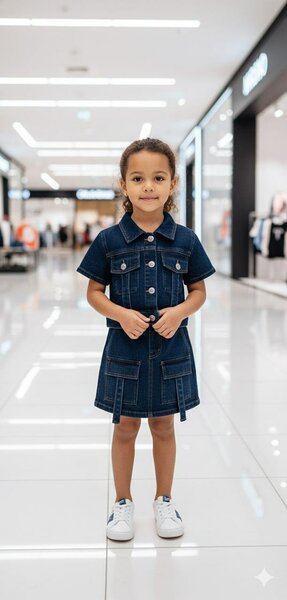 Robe en jean pour fille