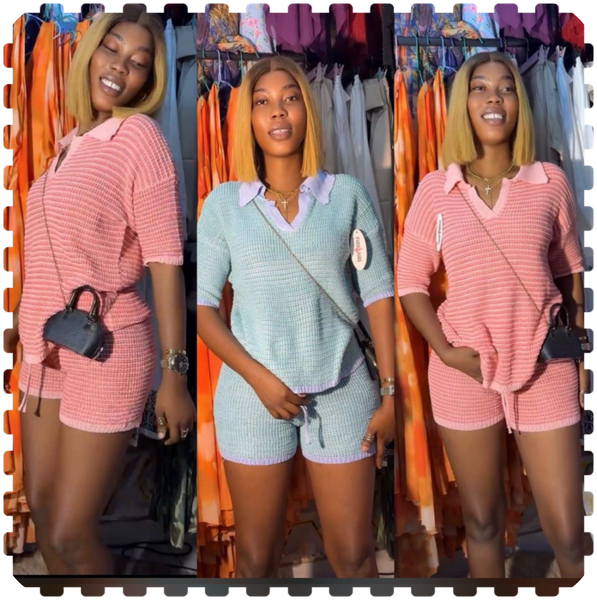 Ensemble décontracté tricoté