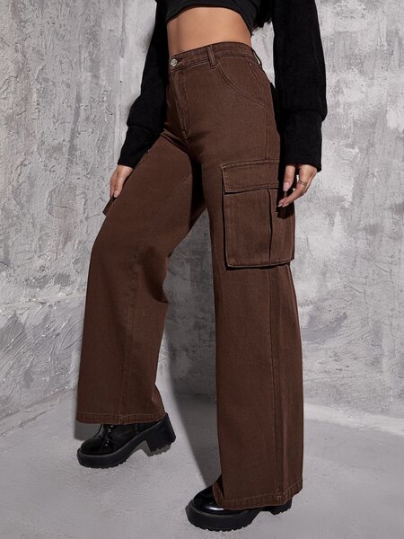 Jeans marron jennyfer