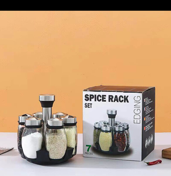 Set de Pots à Épices Rotatif
