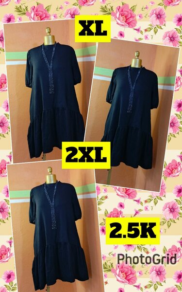 Robe ample noire grandes tailles