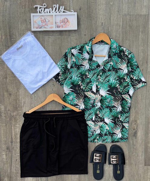 Ensemble décontracté homme tropical