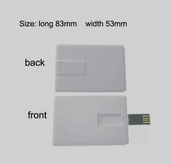 CLÉ USB FORMAT CARTE 2Gb(gros)