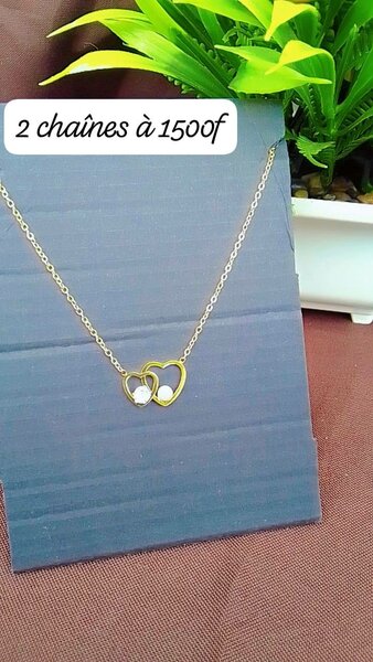 Collier Coeurs Dorés