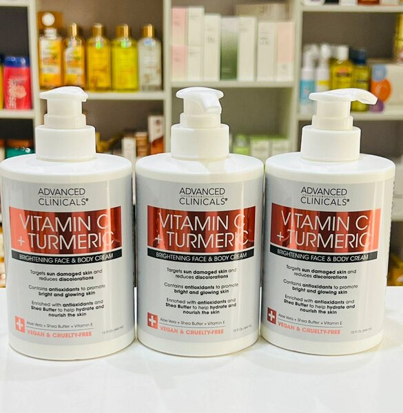 ADVANCED CLINICALS VITAMIN C + TURMERIC MOISTURIZING LOTION