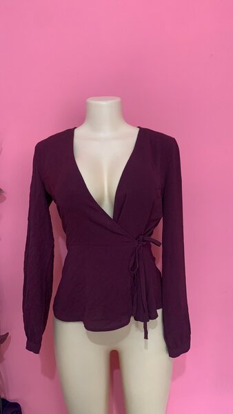 Blouse cache-cœur élégante