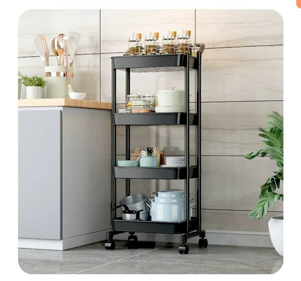 Chariot de cuisine mobile 4 étages
