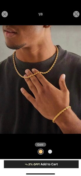 Collier et Bracelet Or