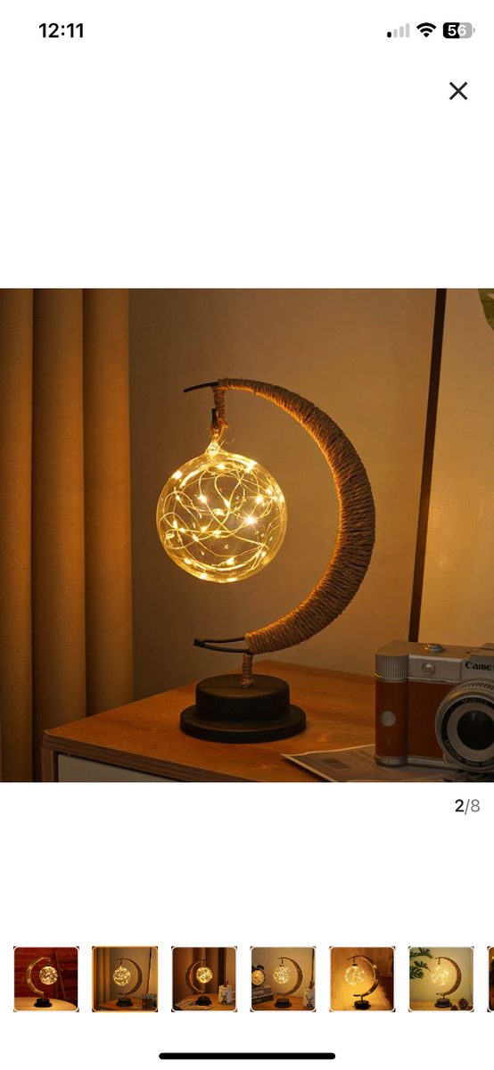LED moon table lamp