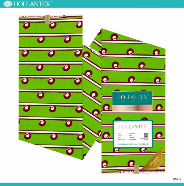 Tissu Wax Hollandais Vert