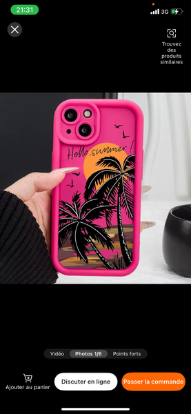 Coque Été pour iPhone