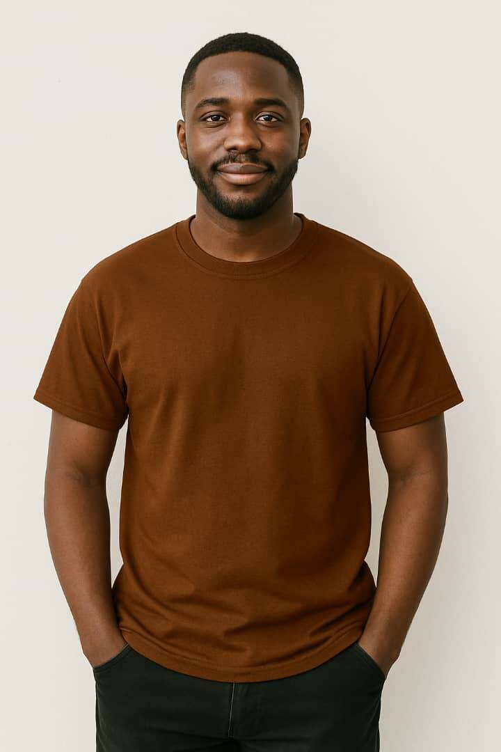 T-shirt uni en coton