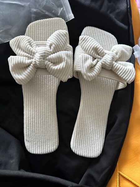 White slippers