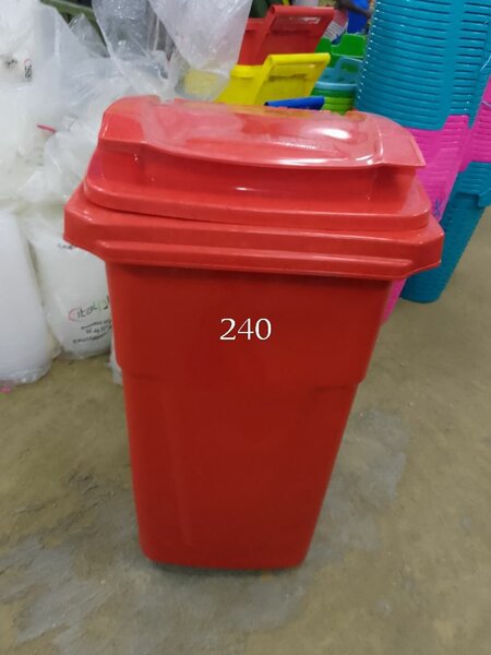 Poubelle Rouge Extérieure 240L