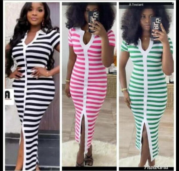 Robe rayée élégante