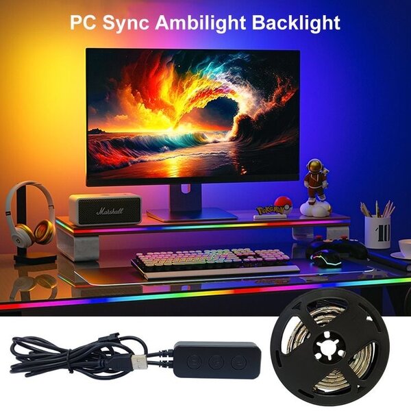Color mirroring Pc strip light- sync light