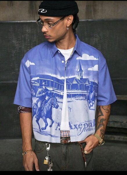 Chemise Unisexe Style Urbain