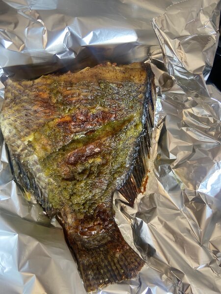 Tilapia  d´eau douce braisé