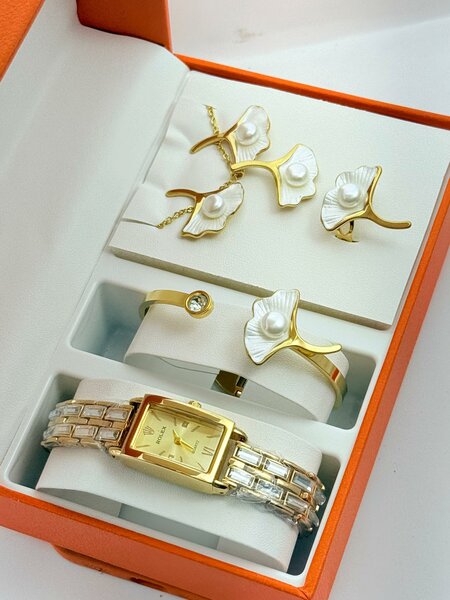 Ensemble Bijoux avec Montre Élégante