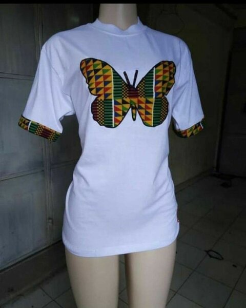 T-shirt with kente design