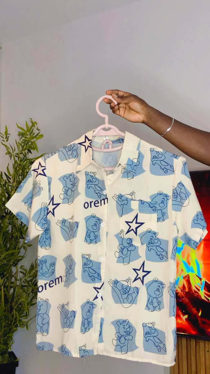 Chemise à motifs pour hommes