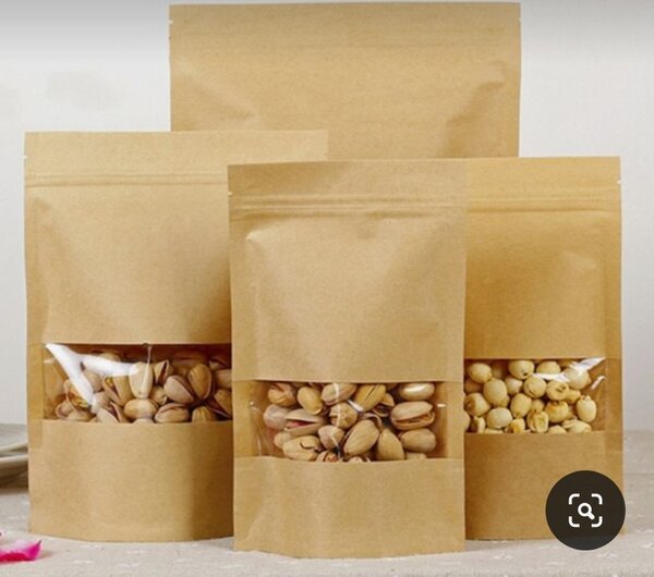 Emballages kraft à fenêtre 10×15