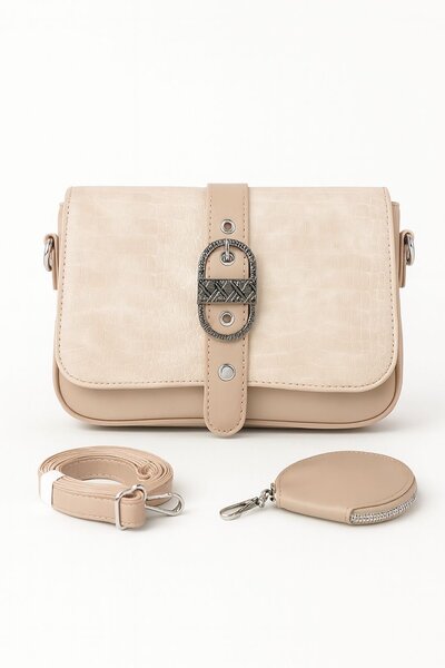 Sac à main en cuir et paille