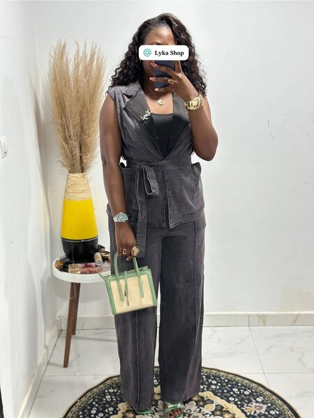 Combinaison en jean pour femme