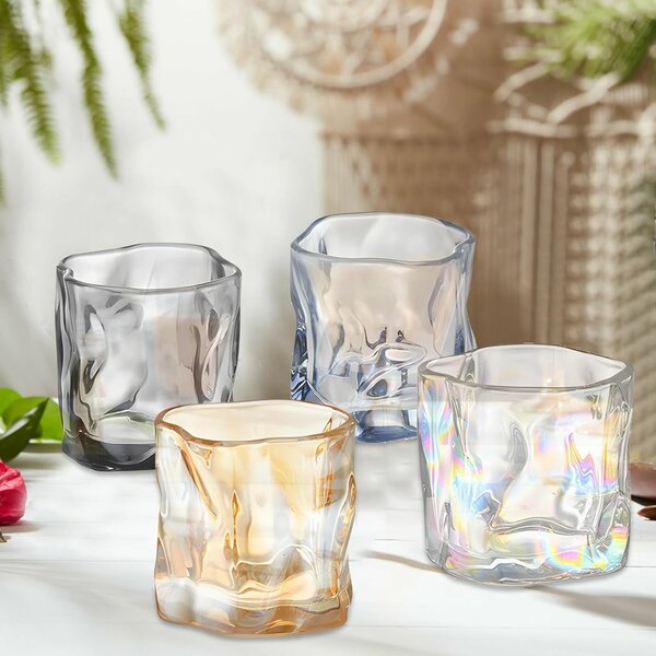 Verres à whisky en cristal coloré