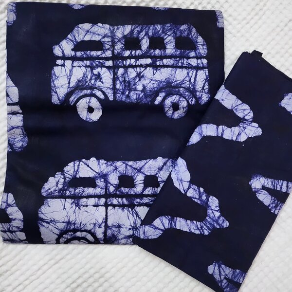 Tissu batik coton duo