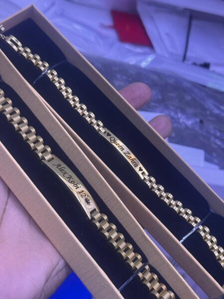 Bracelet Couple en Acier Inoxydable