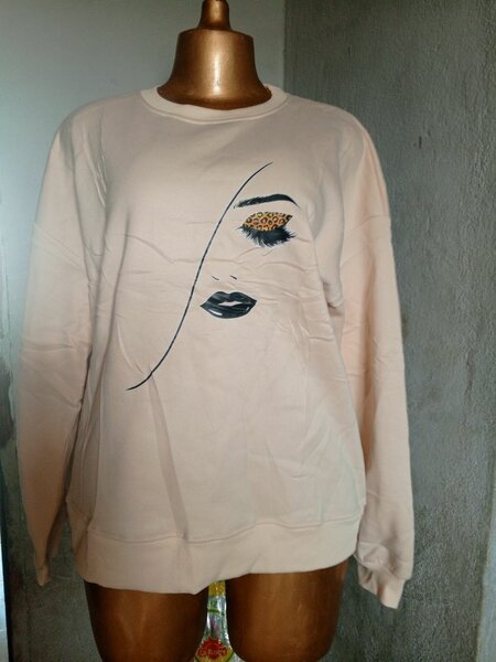 Sweat-shirt imprimé visage