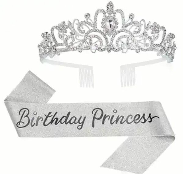 Couronne et écharpe de princesse