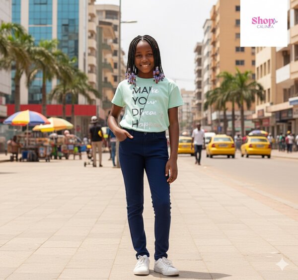 T-shirt fille "Make Your Dreams Happen"