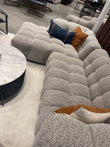 Canapé modulable moderne en tissu