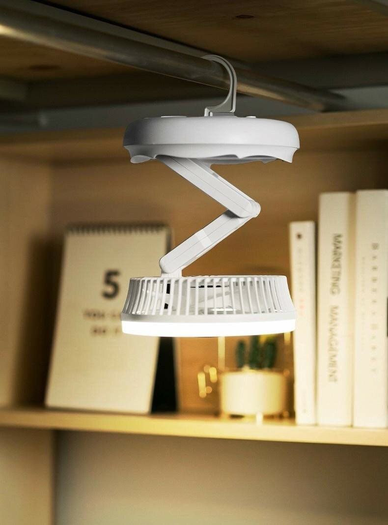 PORTABLE FOLDING FAN & LED LIGHT