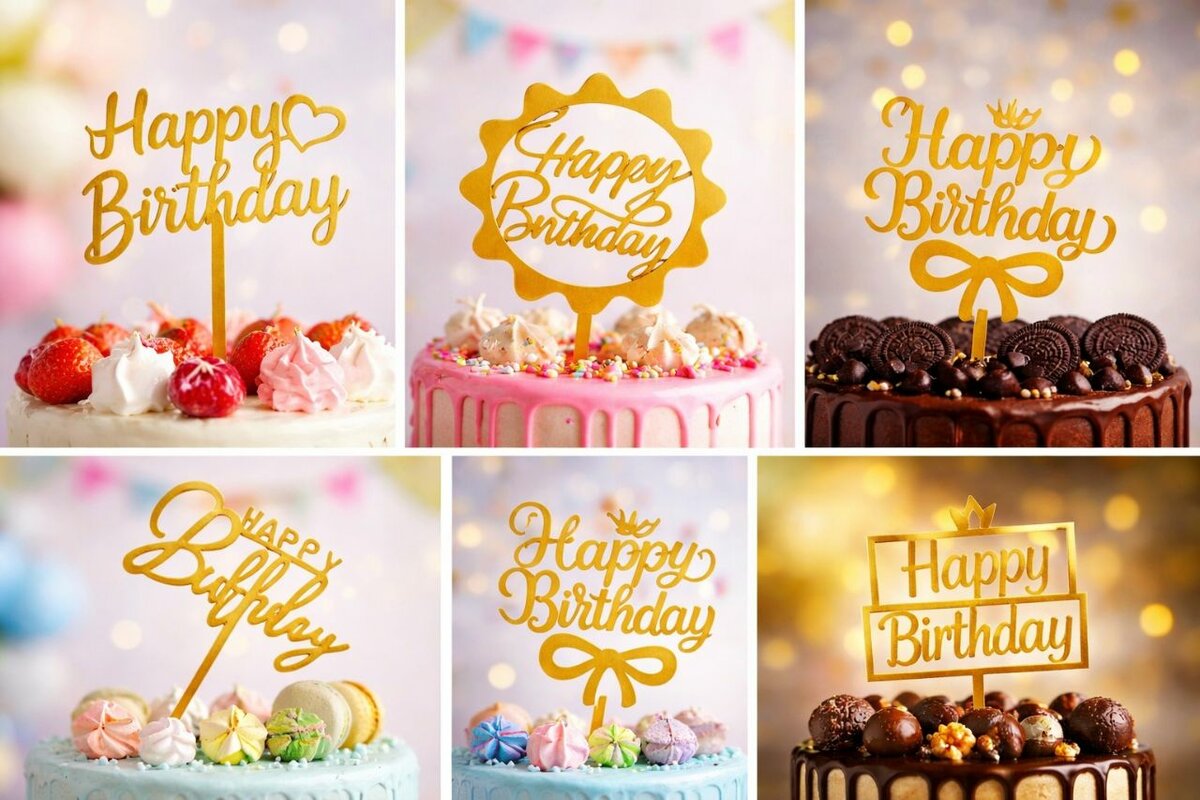 Déco gâteau Joyeux Anniversair