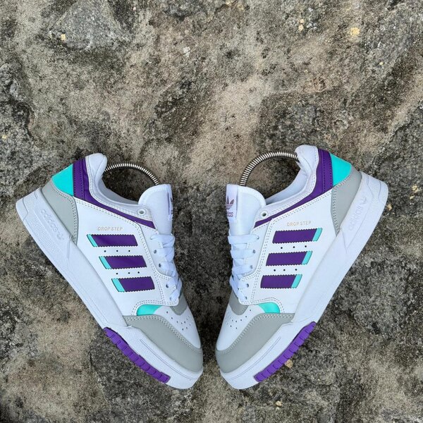 Baskets mode en cuir blanc