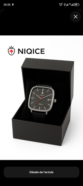 Montre NIQICE en acier inoxydable