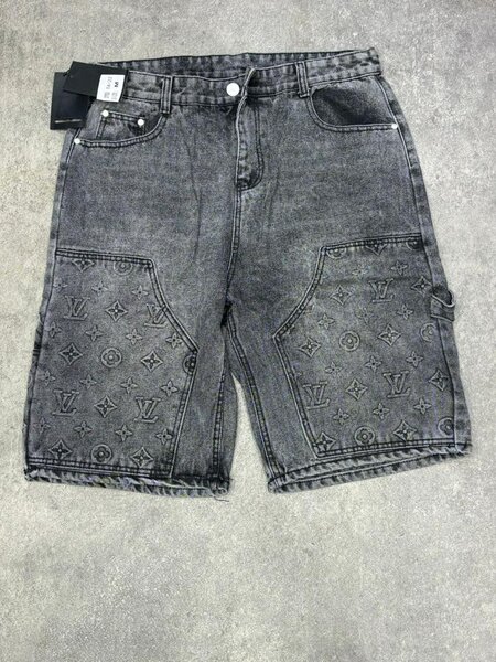 Shorts en jean imprimé