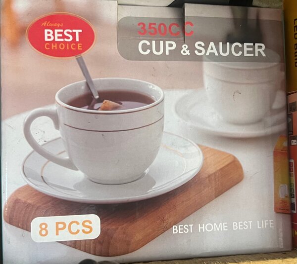 Tasse et soucoupe 350 ml - Set de 8