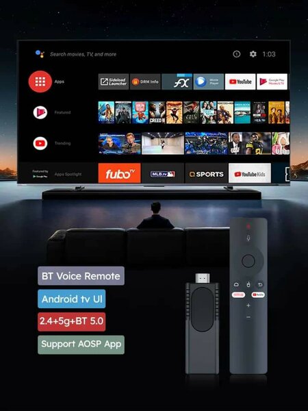 Android TV Stick 4K UHD
