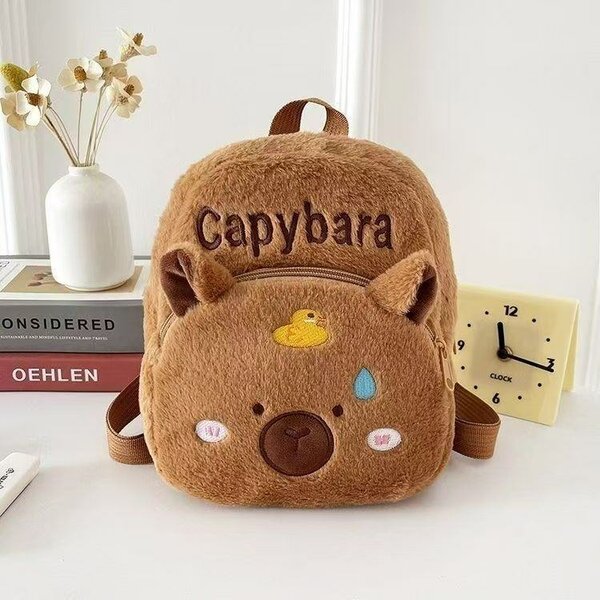 Sac à dos enfant peluche capybara