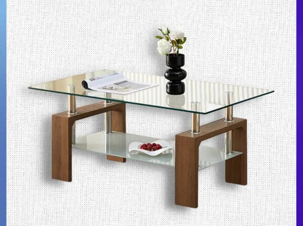 Table basse en verre trempé