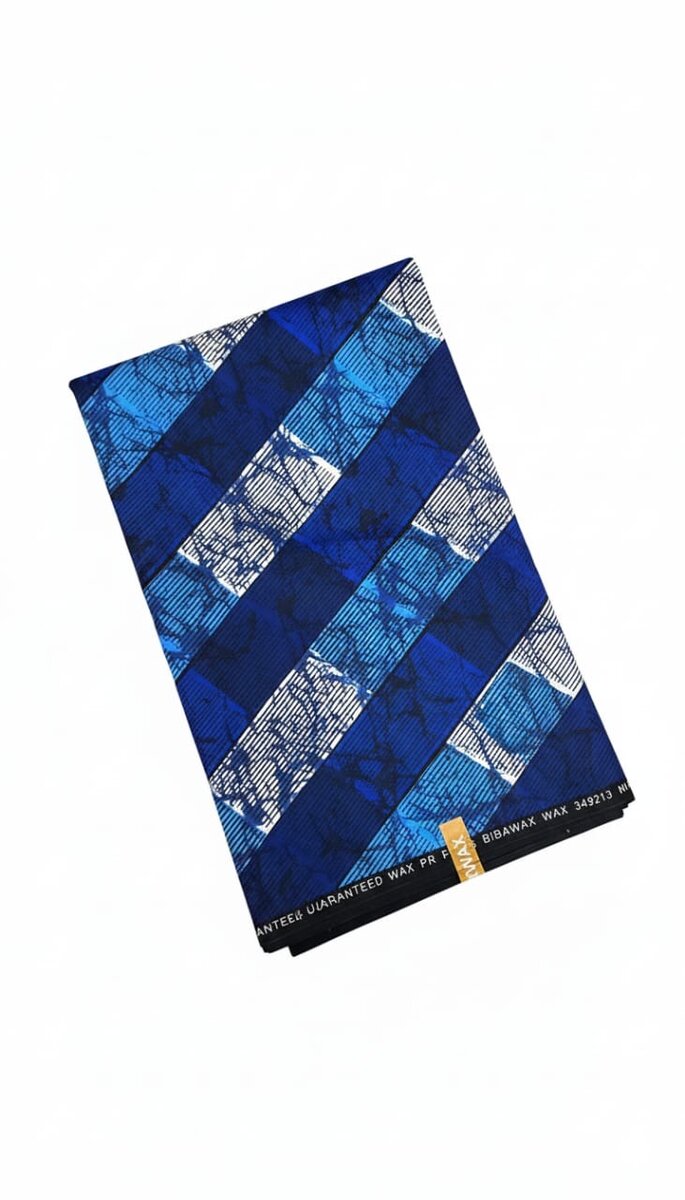 Pagne en Cire Bleu Africain