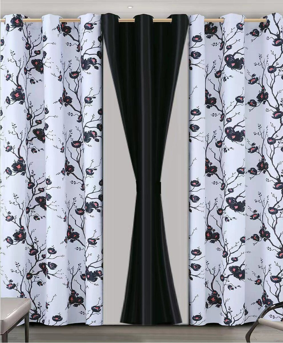 3in1 sunblock curtains set