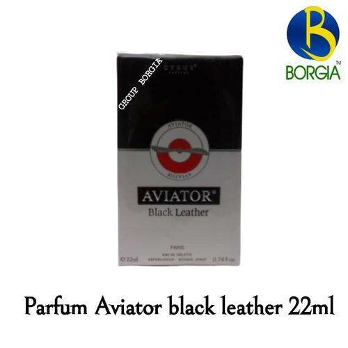 Aviator black leather 22ml