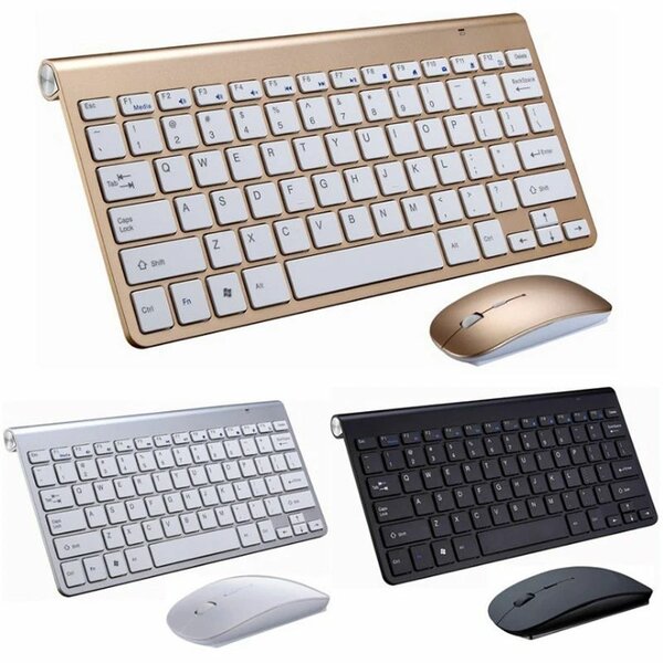 Ultra Thin Wireless keyboard with mouse combo