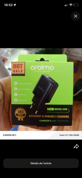 Chargeur oraimo